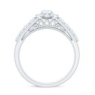 1.50 CT Zircon Statement Engagement Ring AAAA - Rosec Jewels