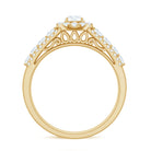 1.50 CT Zircon Statement Engagement Ring AAAA - Rosec Jewels