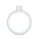 Certified 6 MM Moissanite Solitaire Promise Ring for Her D-VS1 - Rosec Jewels