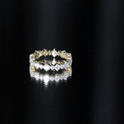 Round Certified Moissanite Stackable Eternity Ring For Women D-VS1 - Rosec Jewels