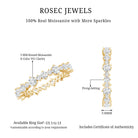 Round Certified Moissanite Stackable Eternity Ring For Women D-VS1 - Rosec Jewels