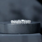 Brilliant Cut Moissanite Eternity Wedding Ring for Women D-VS1 - Rosec Jewels