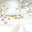 Brilliant Cut Moissanite Eternity Wedding Ring for Women D-VS1 - Rosec Jewels
