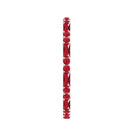 1 CT Baguette and Round Created Ruby Full Eternity Ring AAAA - Rosec Jewels