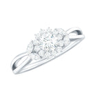 Rosec Jewels-Halo Style Lab Grown Diamond Nature Engagement Ring