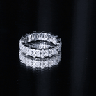 Full Eternity Lab Grown Diamond Wedding Ring For Her Lab - ( EF-VS ) - Rosec Jewels