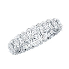 Full Eternity Lab Grown Diamond Wedding Ring For Her Lab - ( EF-VS ) - Rosec Jewels
