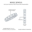 Rosec Jewels-Full Eternity Lab Grown Diamond Wedding Ring For Her