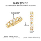Rosec Jewels-Full Eternity Lab Grown Diamond Wedding Ring For Her