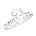 Rosec Jewels-Certified 7X9 MM Lab Grown Diamond Oval Engagement Ring