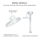 Rosec Jewels-Certified 7X9 MM Lab Grown Diamond Oval Engagement Ring