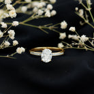 Certified 7X9 MM Lab Grown Diamond Oval Engagement Ring Lab - ( EF-VS ) - Rosec Jewels
