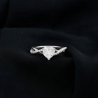 Rosec Jewels-Lab Created Diamond Heart Crossover Engagement Ring