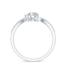 Designer Lab Grown Diamond Engagement Ring Lab - ( EF-VS ) - Rosec Jewels