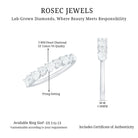 Rosec Jewels-Brilliant Cut Lab Grown Diamond Heart Wedding Band Ring
