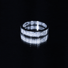 Certified Brilliant Cut Diamond Princess Cut Wedding Band Lab - ( EF-VS ) - Rosec Jewels