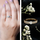 Rosec Jewels-Certified Lab Created Diamond Wedding Ring Set For Bride