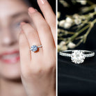 Rosec Jewels-Brilliant Cut 2 Carat Lab Grown Diamond Solitaire Engagement Ring