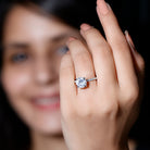 Rosec Jewels-Certified 9 MM Lab Grown Solitaire Diamond Engagement Ring