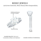 Rosec Jewels-Lab Grown Diamond Wedding Ring Set with Certificate
