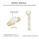 Rosec Jewels-Lab Grown Diamond Wedding Ring Set with Certificate