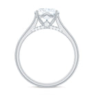 Rosec Jewels-Brilliant Cut Lab Grown Diamond Classic Engagement Ring with Certificate