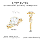 Rosec Jewels-Lab Created Diamond Criss Cross Engagement Ring For Women