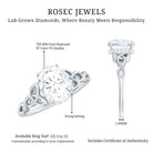 Rosec Jewels-Oval Lab Grown Diamond Hidden Halo Engagement Ring