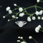 Rosec Jewels-Oval Lab Grown Diamond Hidden Halo Engagement Ring