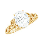 Rosec Jewels-Oval Lab Grown Diamond Hidden Halo Engagement Ring