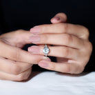 Rosec Jewels-Women Lab Grown Diamond Celtic Knot Engagement Ring