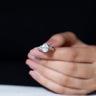 Rosec Jewels-Women Lab Grown Diamond Celtic Knot Engagement Ring