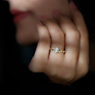 Lab Grown Diamond Promise Ring With Twisted Shank Lab - ( EF-VS ) - Rosec Jewels