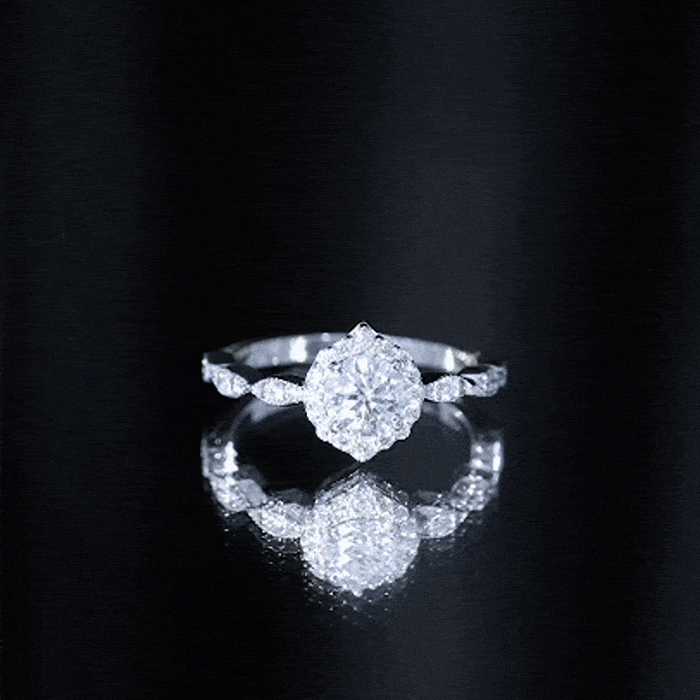 Brilliant Cut Lab Grown Diamond Vintage Solitaire Ring Lab - ( EF-VS ) - Rosec Jewels