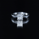1.2 Carat Certified Lab Grown Diamond Square Cut Engagement Ring Lab - ( EF-VS ) - Rosec Jewels