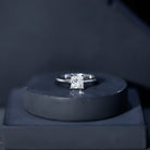 1.2 Carat Certified Lab Grown Diamond Square Cut Engagement Ring Lab - ( EF-VS ) - Rosec Jewels