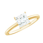 Rosec Jewels-Certified Lab Grown Diamond 6 mm Square Cut Engagement Ring