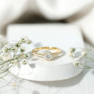 Rosec Jewels-Diamond Vintage Looking Engagement Ring