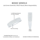 Rosec Jewels-Brilliant Cut Lab Grown Diamond Classic Wedding Band Ring