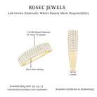 Rosec Jewels-Brilliant Cut Lab Grown Diamond Classic Wedding Band Ring