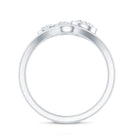 Bezel Set Lab Created Diamond Cluster Wedding Ring Set Lab - ( EF-VS ) - Rosec Jewels
