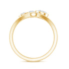 Bezel Set Lab Created Diamond Cluster Wedding Ring Set Lab - ( EF-VS ) - Rosec Jewels