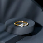 Rosec Jewels-Lab Grown Diamond Heart Promise Ring With Side Stones