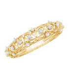 Designer Lab Grown Diamond Wedding Band For Women Lab - ( EF-VS ) - Rosec Jewels
