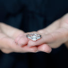 Rosec Jewels-Emerald Cut Lab Diamond Engagement Ring With Split Shank Ring