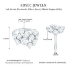 Rosec Jewels-Certified Lab Grown Diamond Statement Engagement Ring for Women
