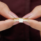 Rosec Jewels-Princess Cut Lab Grown Diamond Promise Ring With Certificate