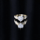 8 mm Lab Grown Diamond Heart Shape Engagement Ring Lab - ( EF-VS ) - Rosec Jewels