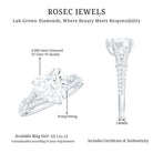 Rosec Jewels-8 mm Lab Grown Diamond Heart Shape Engagement Ring