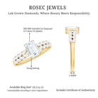 Rosec Jewels-2 Carat Lab Grown Diamond Ring For Women With Certificate